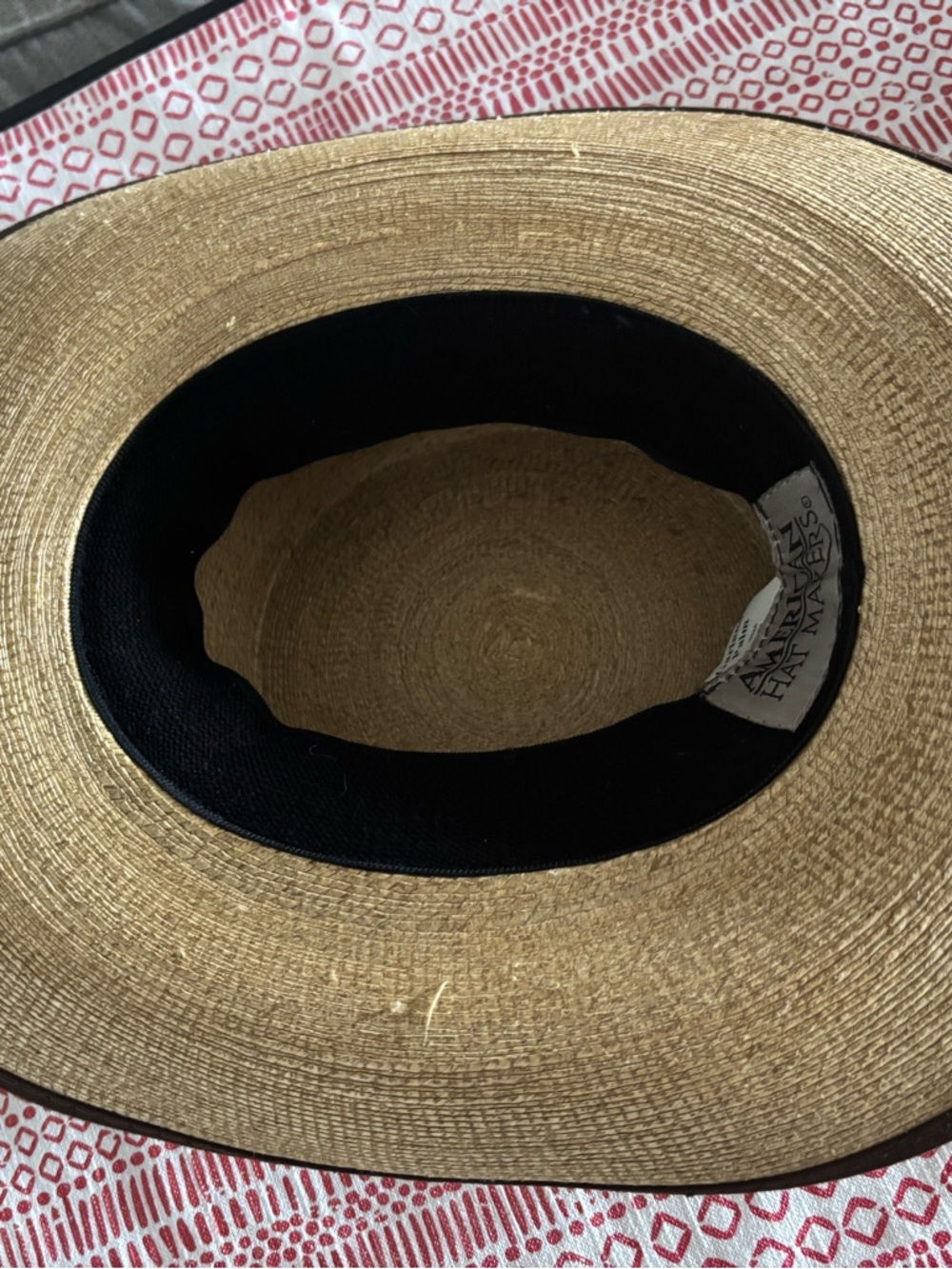 American Hatmakers Garland Palm Western Hat w Concho trim - Picture 12 of 13